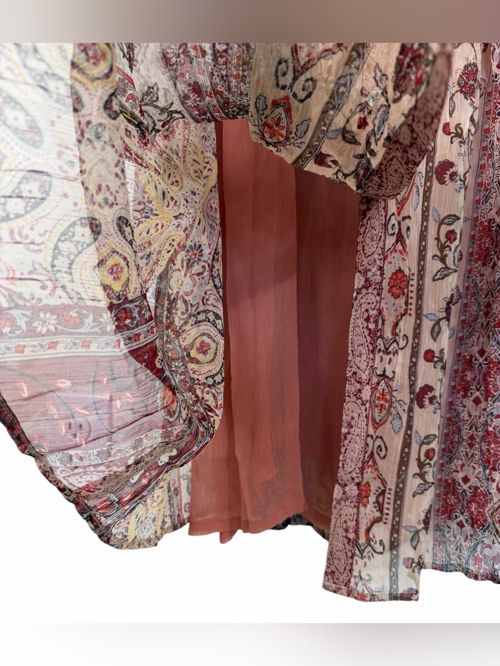 Coldwater Creek Boho Paisley Patchwork Maxi Dress Button Flowy NWT Sz 1X - Picture 3 of 16